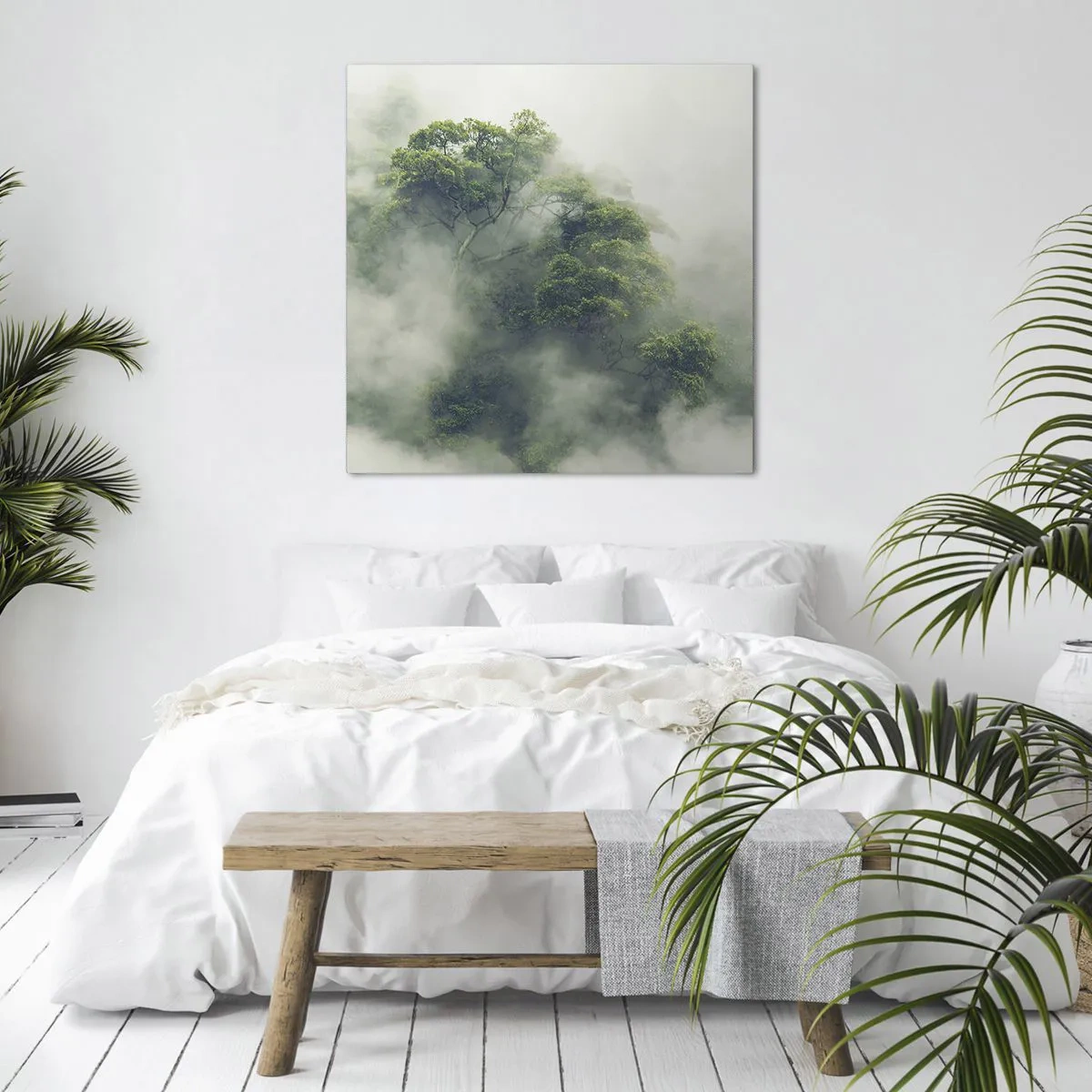 Obraz na plátne - Zahalené hmlou - 50x50 cm