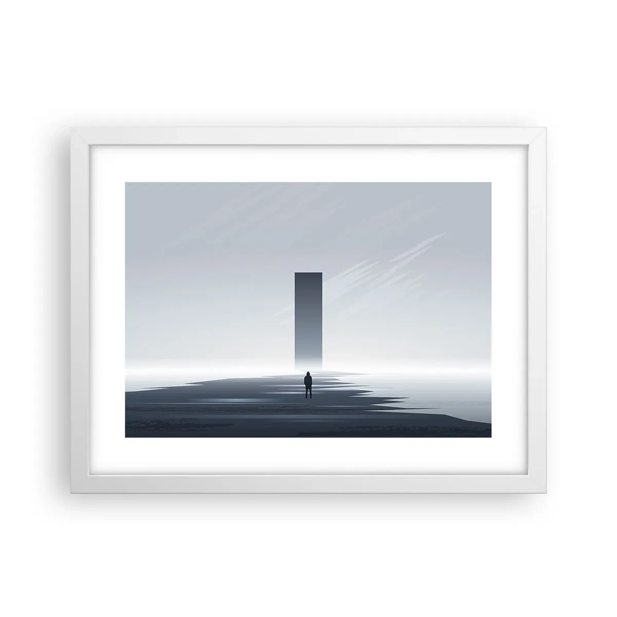 Plagát v bielom ráme - Príležitosť alebo hrozba? - 40x30 cm