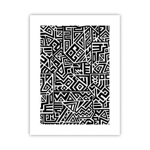 Plagát - Predkolumbovská kompozícia - 30x40 cm