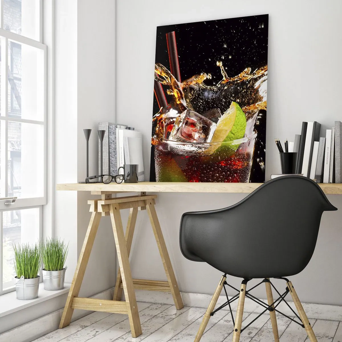 Obraz na skle - Radosť a energia farieb - 50x70 cm
