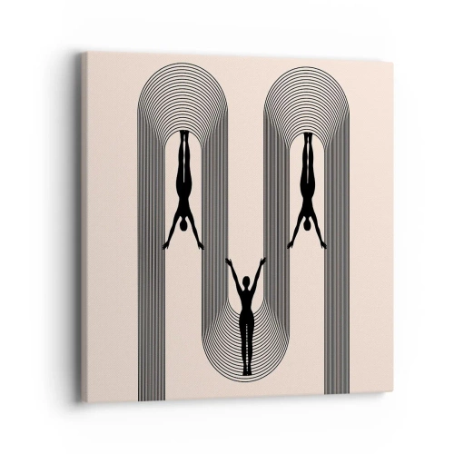 Obraz na plátne - Hore nohami - 40x40 cm