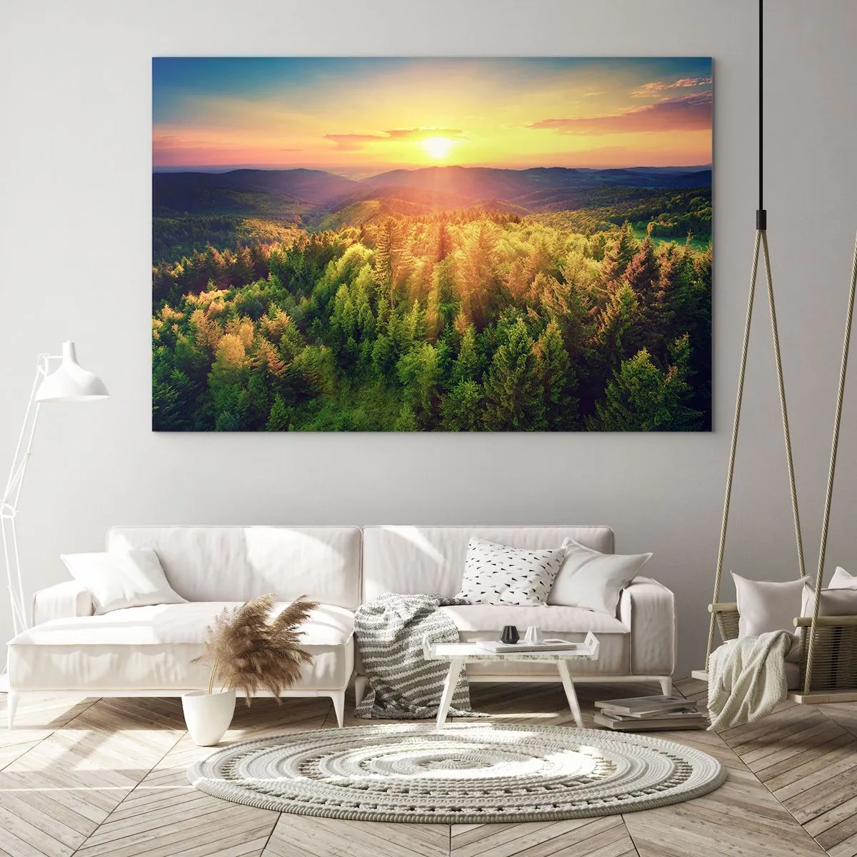 Obraz na skle - Vrcholky a vrcholy - 100x70 cm