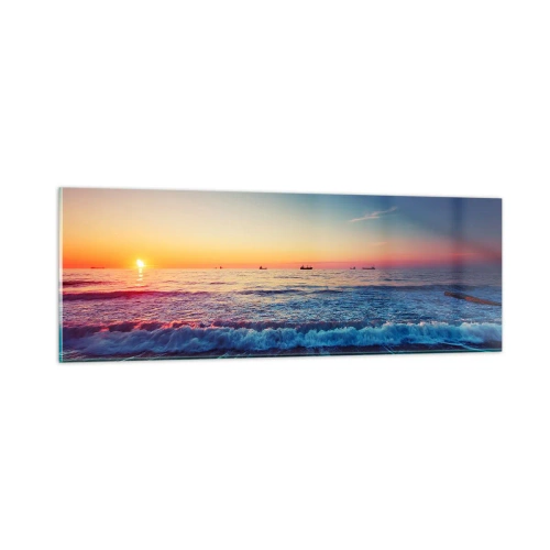 Obraz na skle - Čo je za obzorom? - 90x30 cm