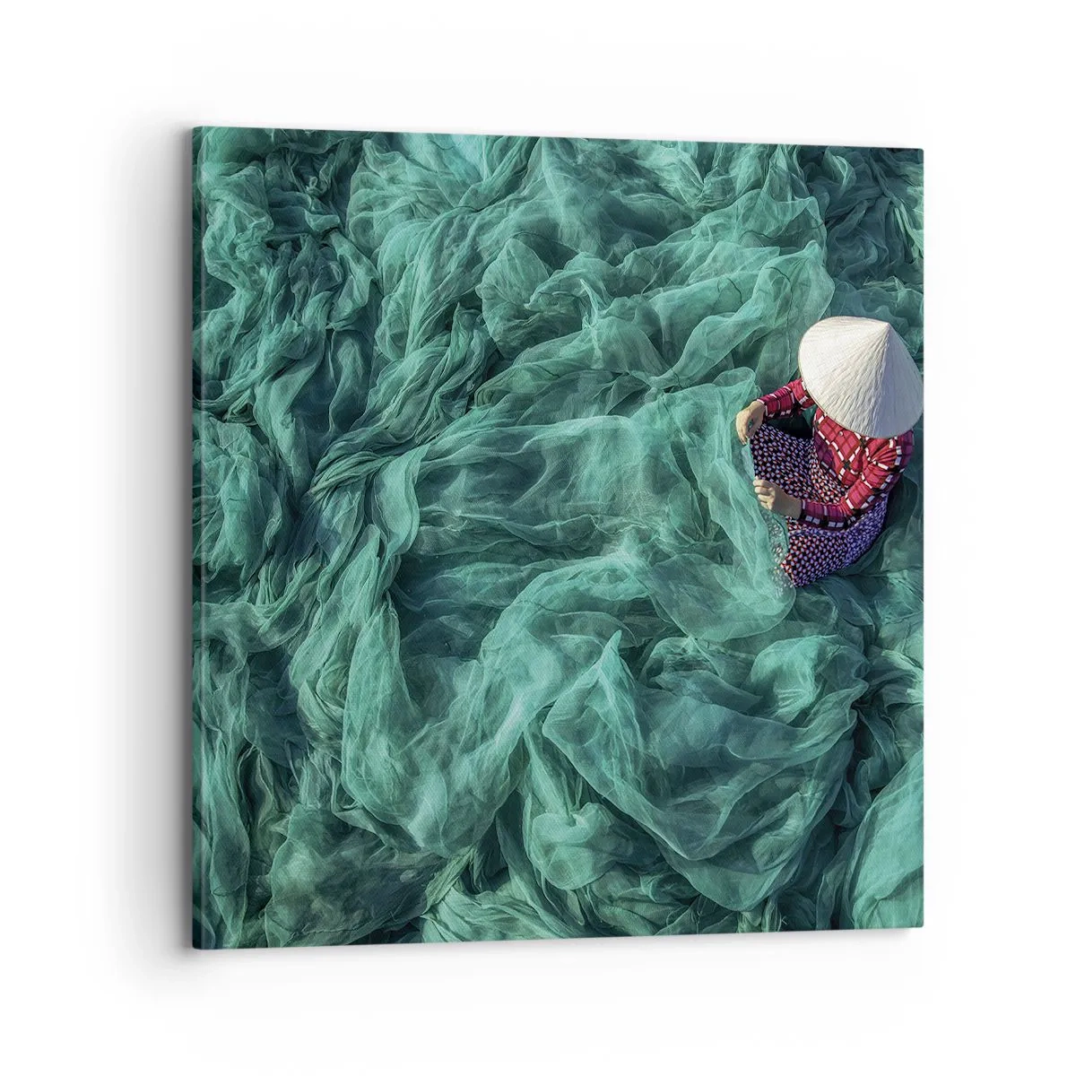 Obraz na plátne - V mori sietí - 70x70 cm