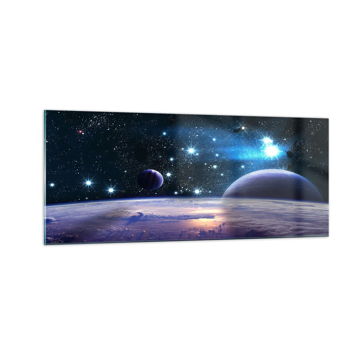 Obraz na skle - Stále sami? - 100x40 cm