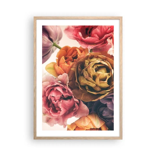 Plagát v ráme zo svetlého duba - Oslava života - 50x70 cm