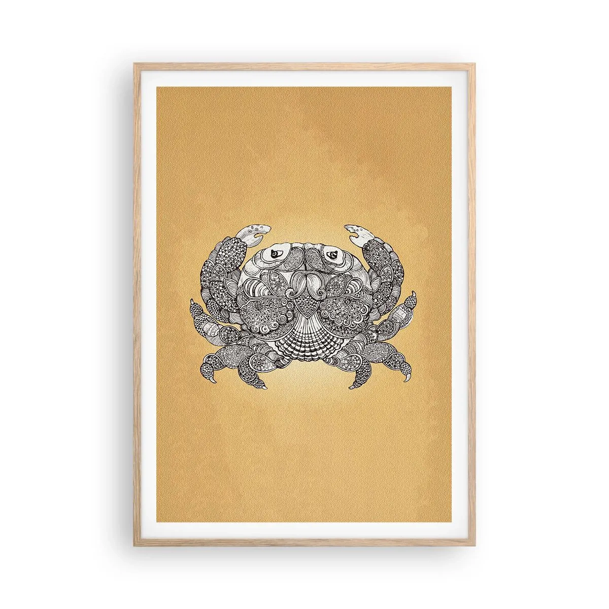 Plagát v ráme zo svetlého duba - Príbehy pána Kraba - 70x100 cm