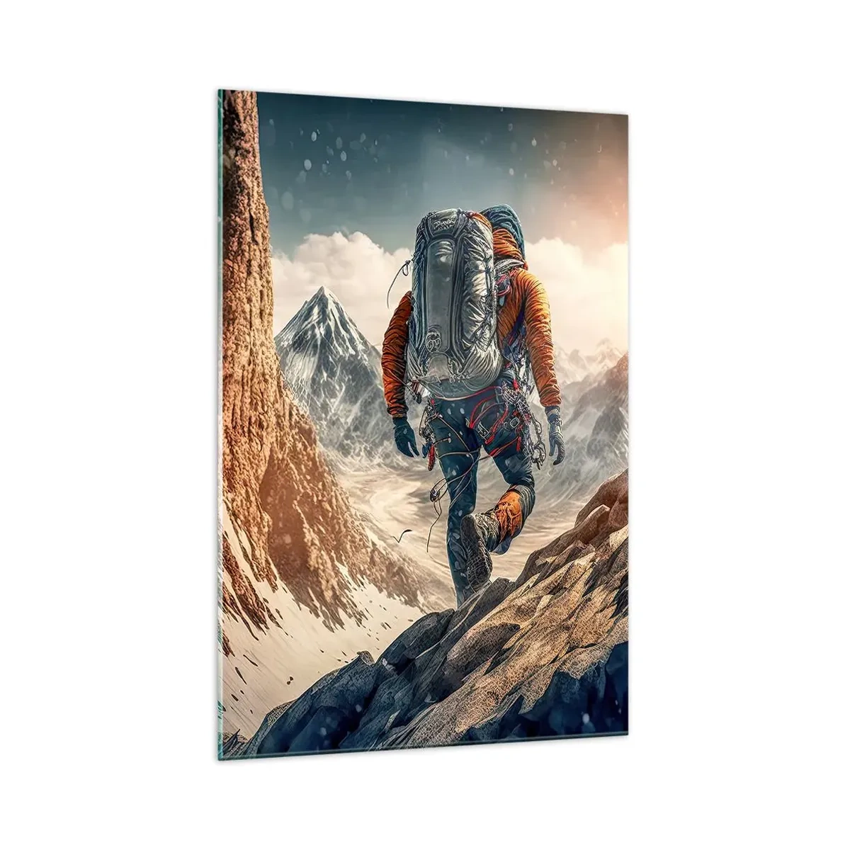 Obraz na skle - Osamelý bojovník - 70x100 cm