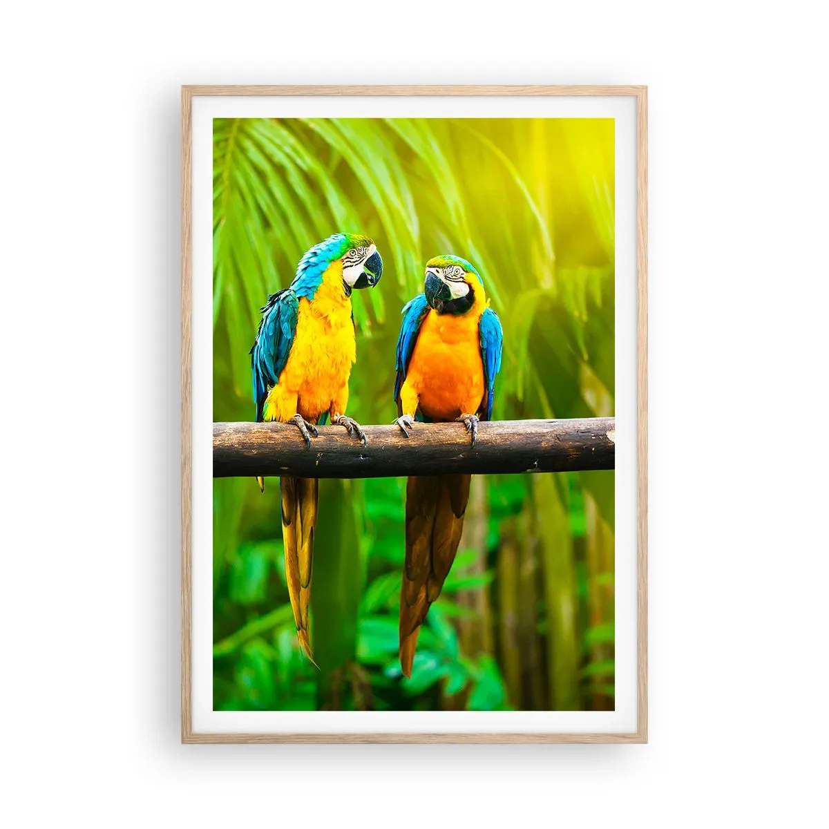 Plagát v ráme zo svetlého duba - Počula si, že ona…? - 70x100 cm