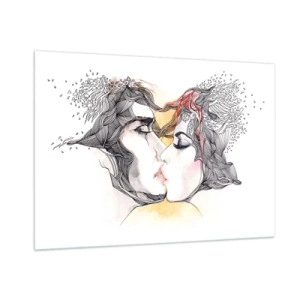 Obraz na skle - Svet neexistuje - 100x70 cm