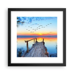 Plagát v čiernom ráme - Je čas isť späť… - 30x30 cm