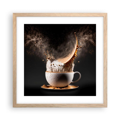 Plagát v ráme zo svetlého duba - Explózia chuti - 40x40 cm