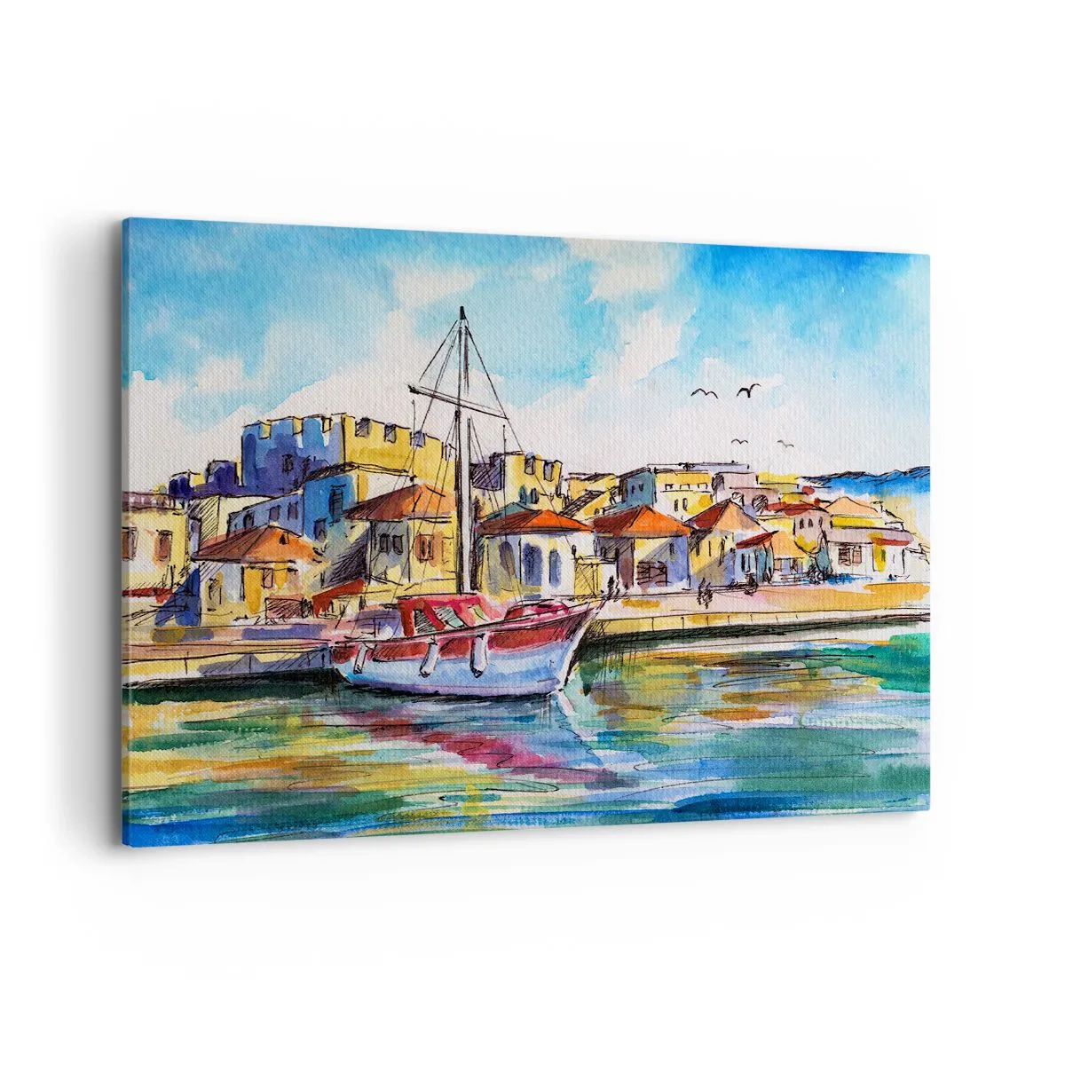Obraz na plátne - Dúhové popoludnie - 120x80 cm