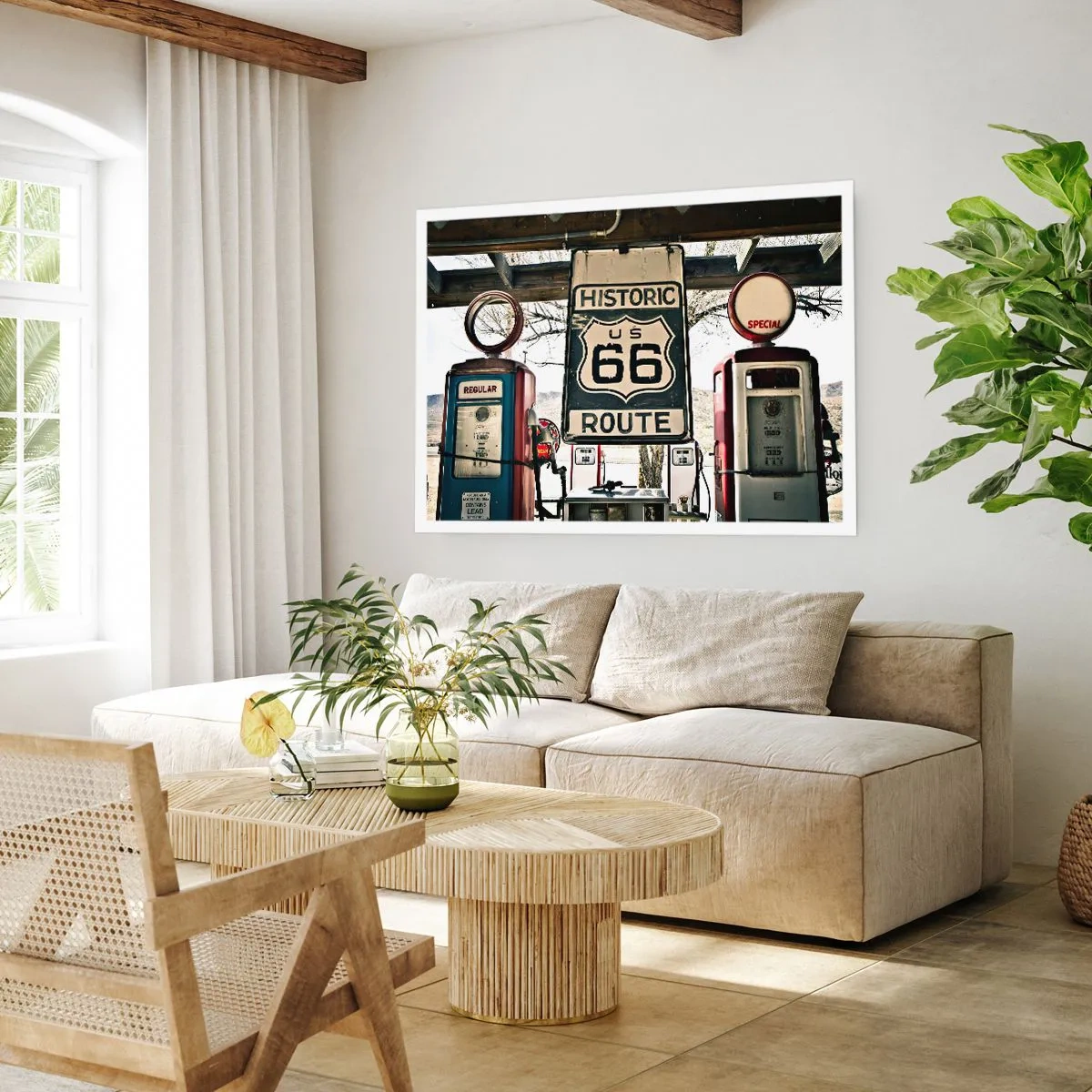 Plagát - Americká retro cesta - 50x40 cm