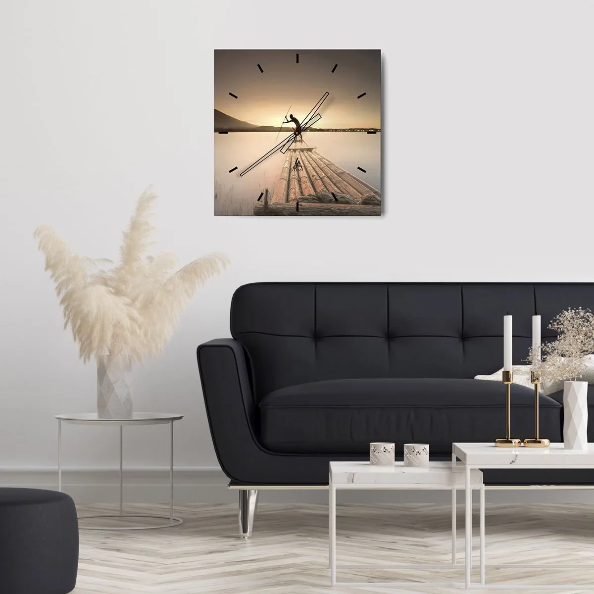 Nástenné hodiny - Pred odpočinkom - 30x30 cm