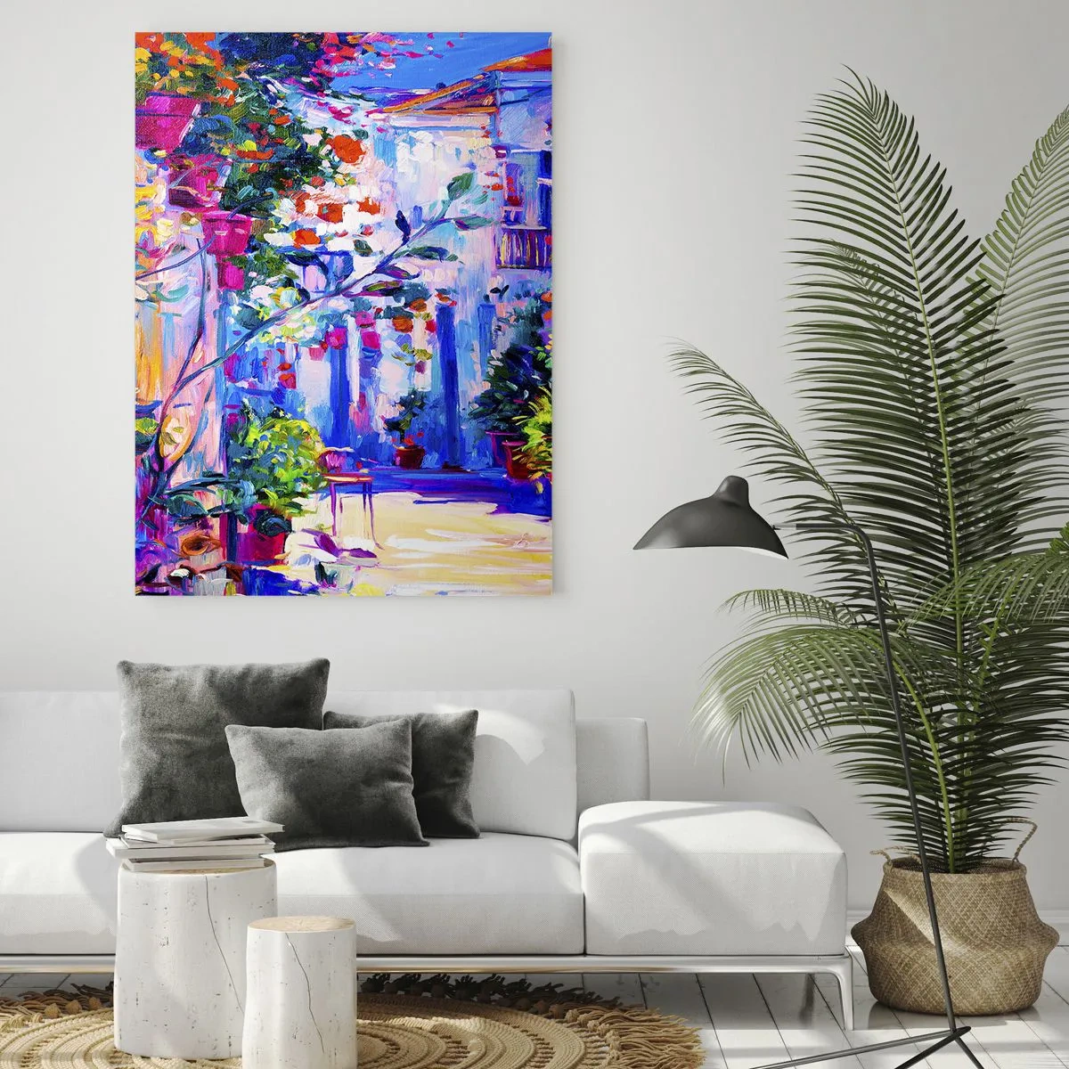 Obraz na skle - Impresia - talianska ulička - 50x70 cm