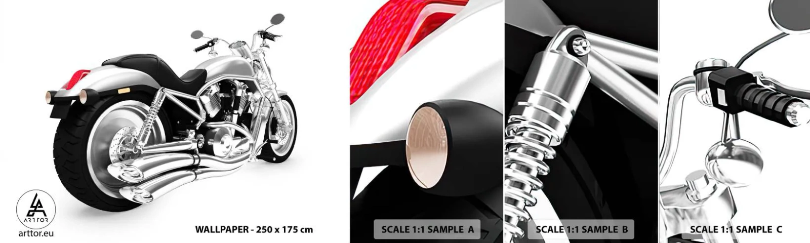 Vzorka Fototapeta Standard Eco - Sny zberateľov - Automobilový priemysel, Motorka, Chopper - 100x30 cm