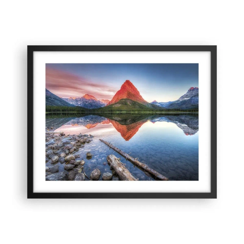 Plagát v čiernom ráme - Teplo a chlad - 50x40 cm