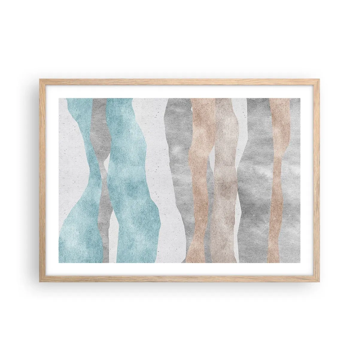 Plagát v ráme zo svetlého duba - Štúdia blízkosti - 70x50 cm