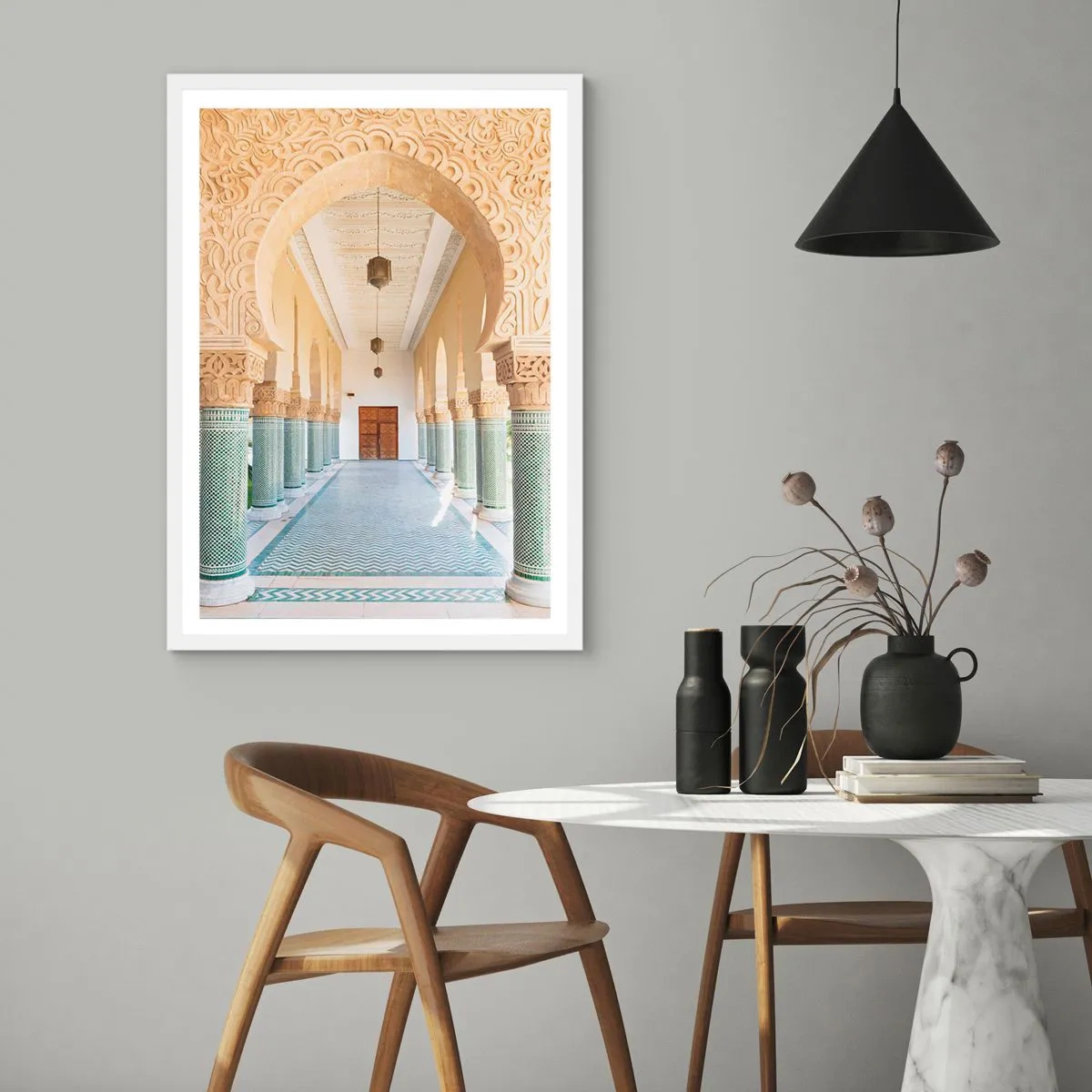 Plagát v bielom ráme - Z príbehov Šeherezády - 70x100 cm