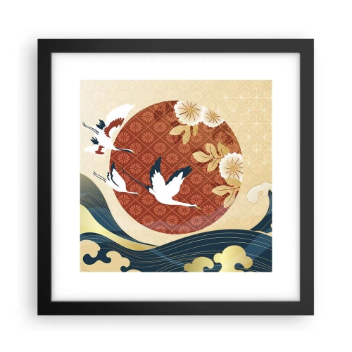 Plagát v čiernom ráme - Japonská rozprávka - 30x30 cm