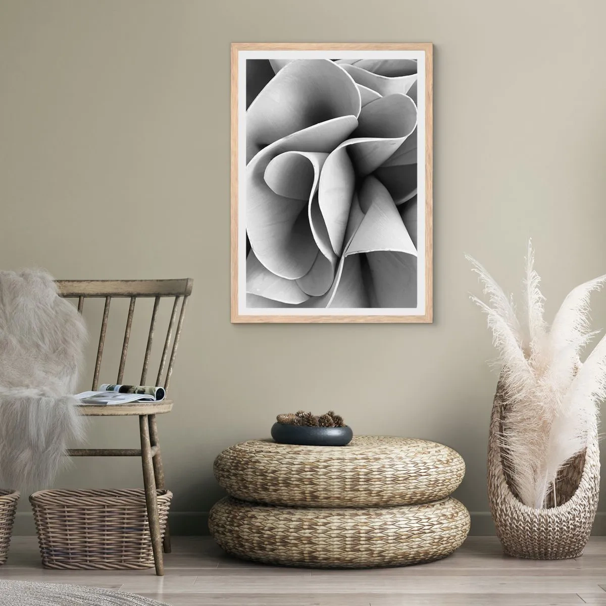 Plagát v ráme zo svetlého duba - Deje sa vo vesmíre - 70x100 cm