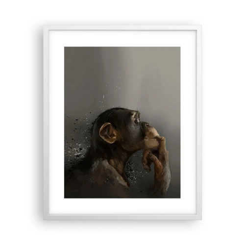 Plagát v bielom ráme - Určite mysliteľ - 40x50 cm