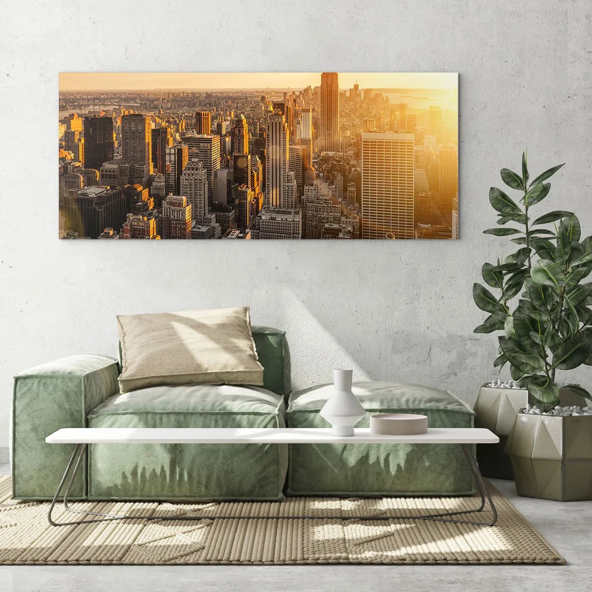 Obraz na skle - Rast na slnku - 100x40 cm