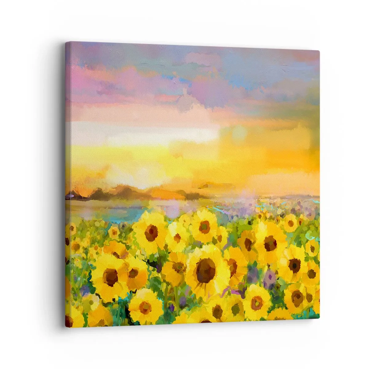 Obraz na plátne - Samotné slnko zostúpilo na zem - 30x30 cm