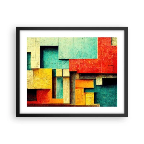 Plagát v čiernom ráme - Festival pravých uhlov - 50x40 cm