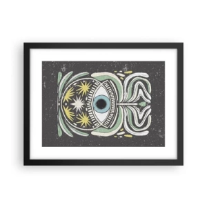 Plagát v čiernom ráme - Kmeňové rituály - 40x30 cm