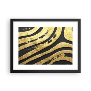 Plagát v čiernom ráme - Všetko plynie - 40x30 cm