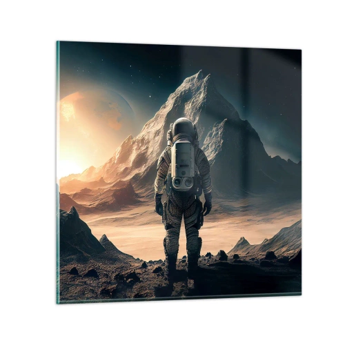 Obraz na skle - Nová výzva - 70x70 cm