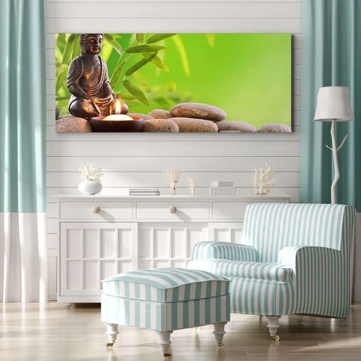 Obraz na plátne - Život je krásny - 100x40 cm