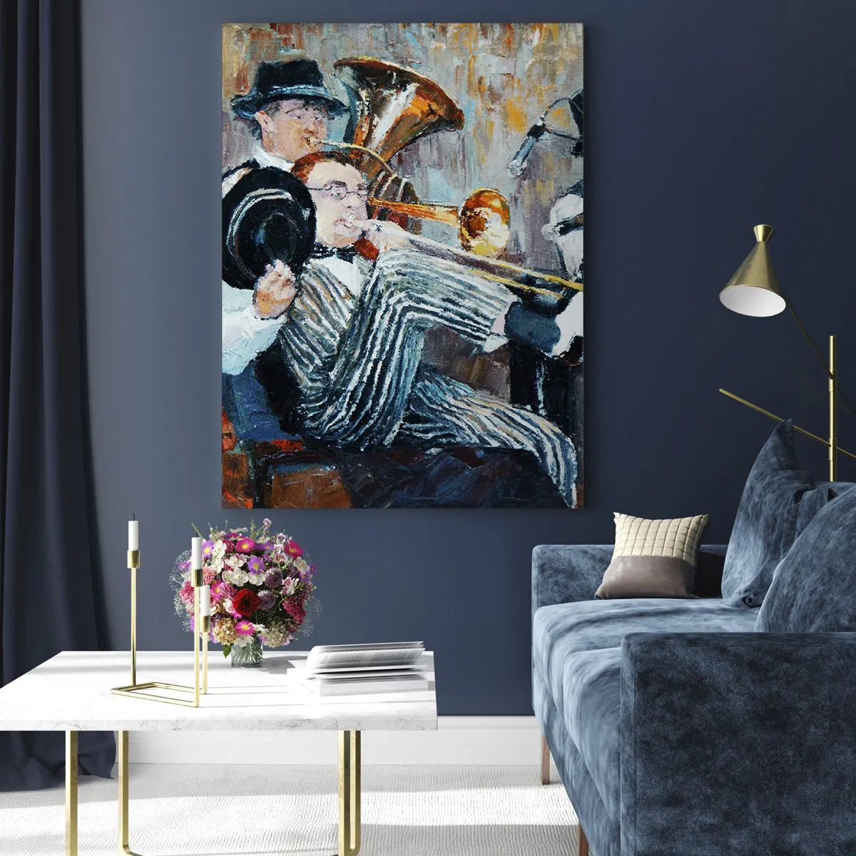 Obraz na skle - Celý tento jazz - 50x70 cm