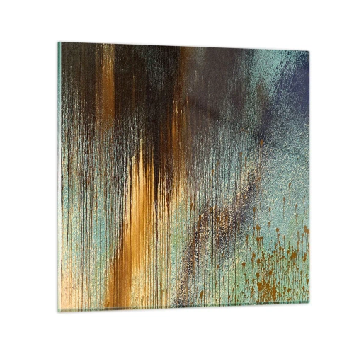 Obraz na skle - Nenáhodná farebná kompozícia - 50x50 cm
