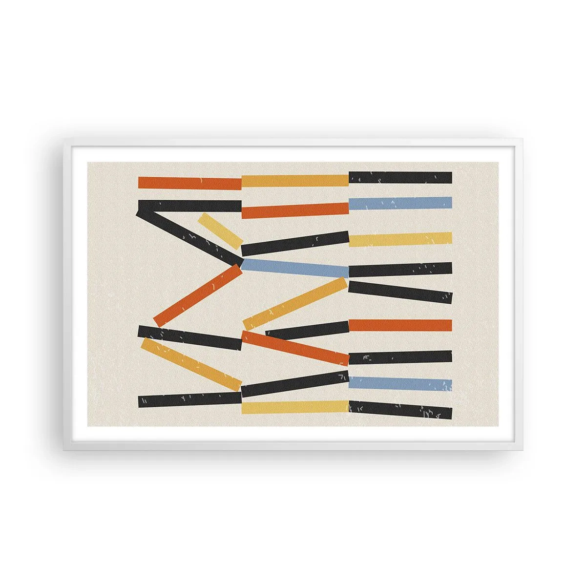 Plagát v bielom ráme - Kompozícia na úrovni - 91x61 cm