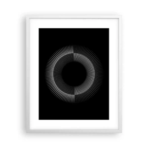 Plagát v bielom ráme - Čierne slnko - 40x50 cm