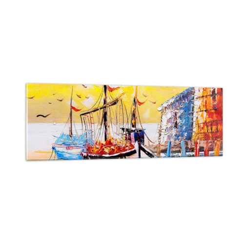 Obraz na skle - Šťastný návrat - 90x30 cm