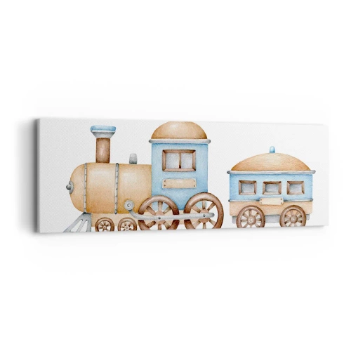 Obraz na plátne - Na dráhe stojí… - 90x30 cm