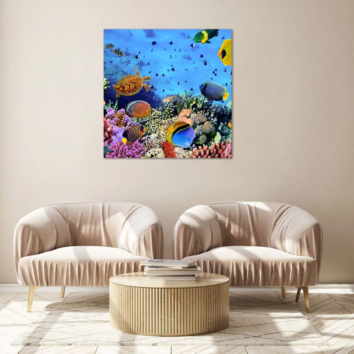 Obraz na skle - Čo vieme o živote… - 50x50 cm