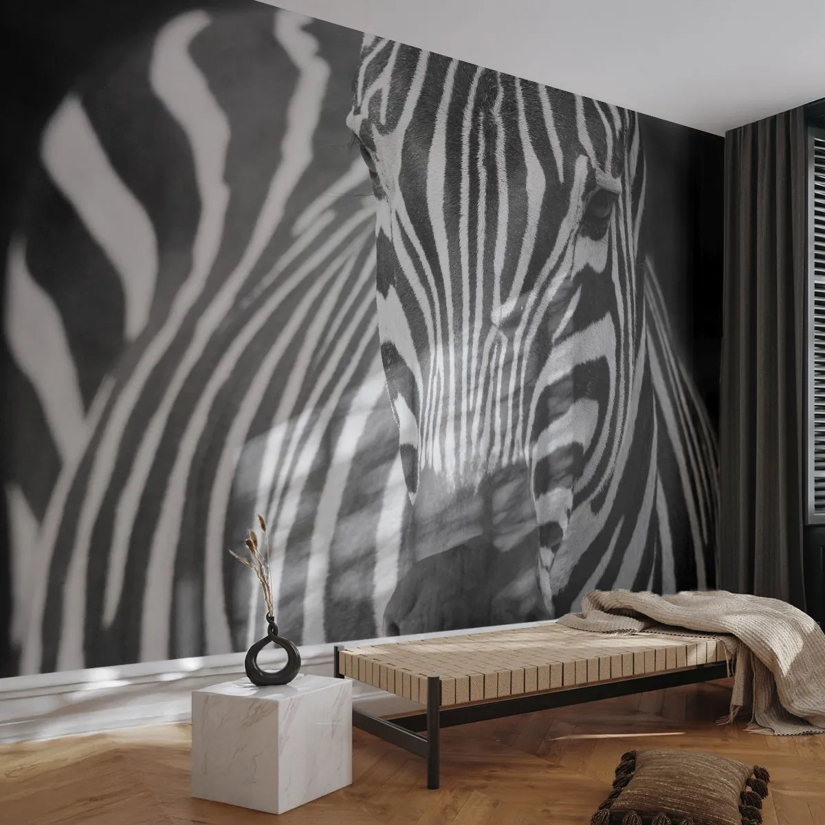 Fototapeta Premium Sand - Svet je čierno-biely - Zvieratá, Rebrá, Čierna a biela - 400x280 cm