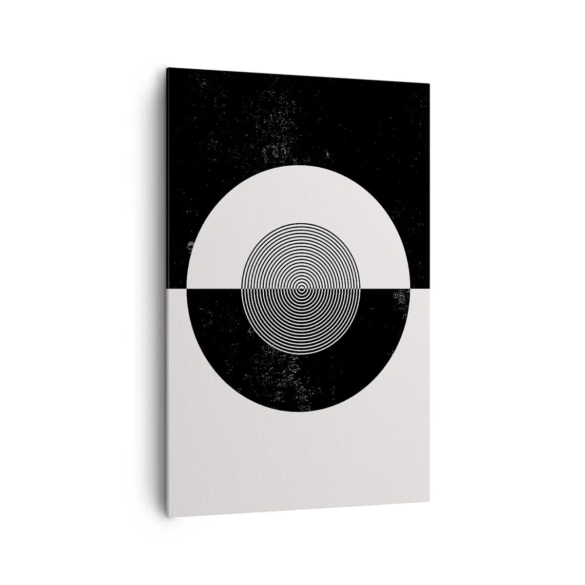 Obraz na plátne - Harmónia v čiernej a bielej - 80x120 cm