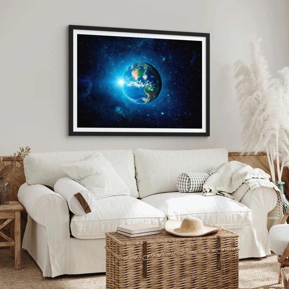 Plagát v čiernom ráme - Sme v nebi - 70x50 cm