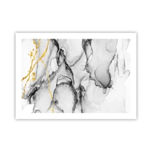 Plagát - Kompozícia so zlatým motívom - 70x50 cm