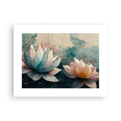 Plagát - Hviezdy a jazero - 40x30 cm