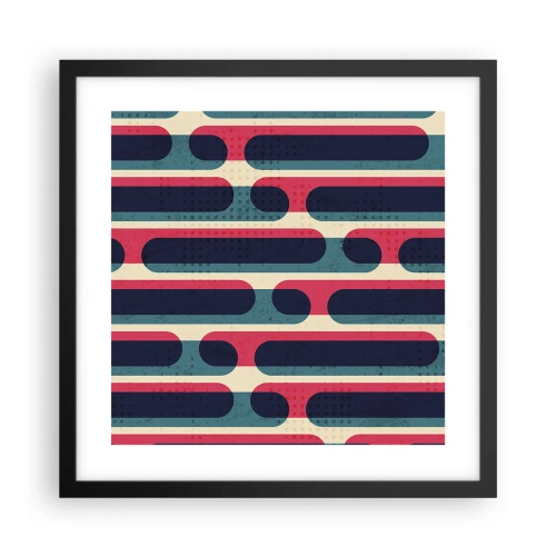 Plagát v čiernom ráme - Dovnútra a dopredu - 40x40 cm