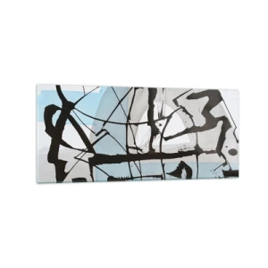 Obraz na skle - Aj napriek tomu modrý - 120x50 cm