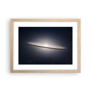 Plagát v ráme zo svetlého duba - Kedysi dávno v jednej preďalekej galaxii… - 40x30 cm