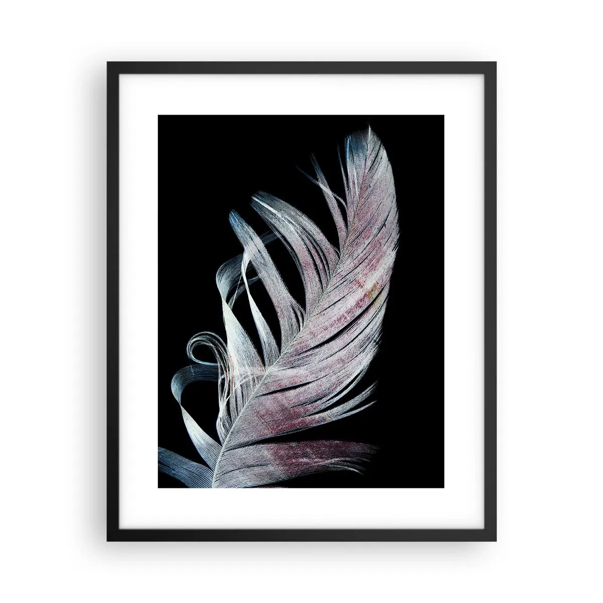 Plagát v čiernom ráme - Premýšľajte o dotyku - 40x50 cm